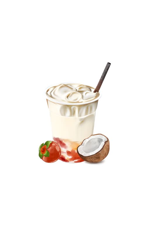 Persimmon Coconut Milk （好柿生椰牛乳）